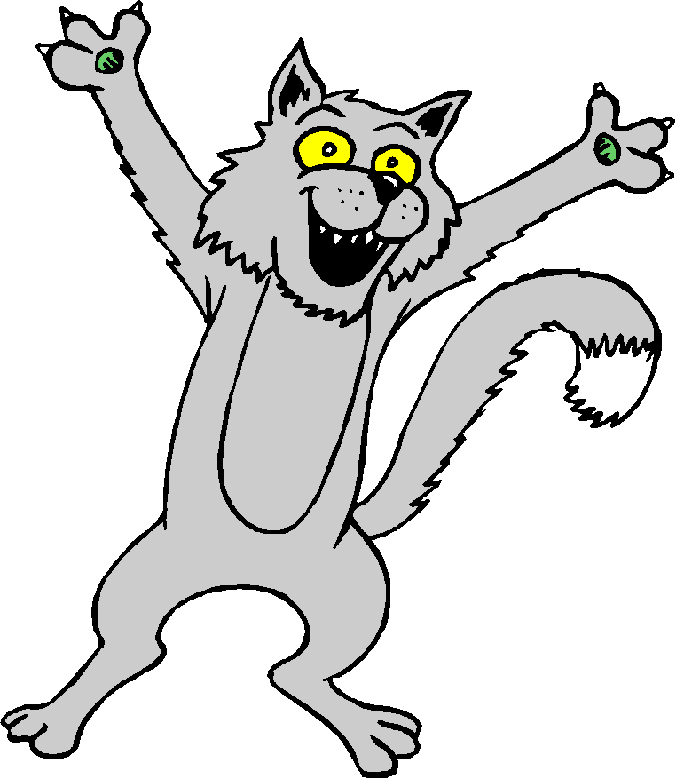 goofy cartoon cat